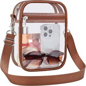Clear Purse Stadium Approved CrossBody Bag for Men and Women